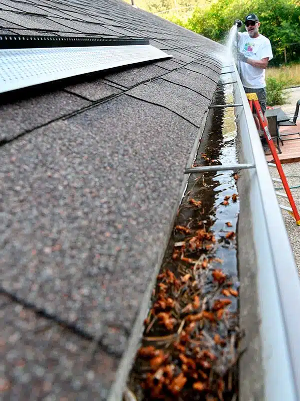 Exterior Gutter Cleaning in Montana